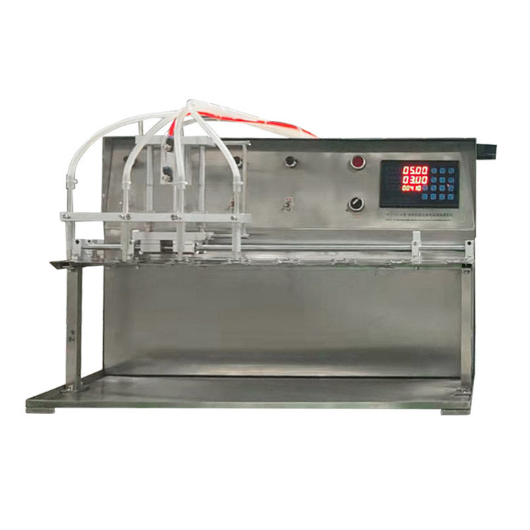 Df4 Semi-automatic 4 Nozzle 20-1000ml Nozzle Bag Filling Machine For Hand Sanitizer, Stand Up Pouch