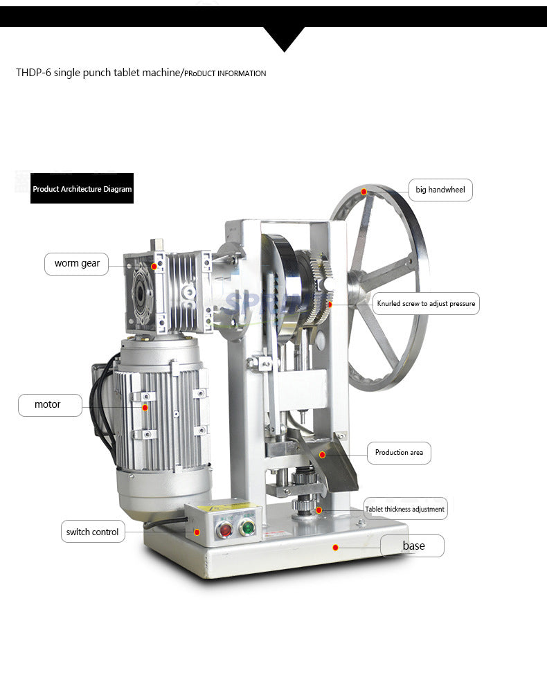 THDP-6 Candy Press Tablet Press Machine Automatic
