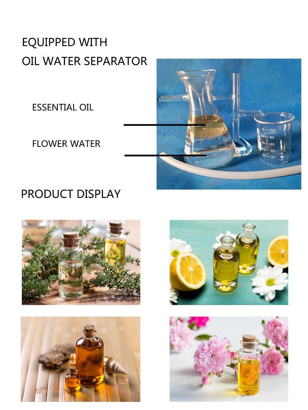 304 Stainless Steel Household Oil Hydrate Steam Distillation Equipment Machine