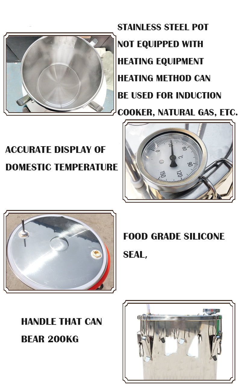 304 Stainless Steel Household Oil Hydrate Steam Distillation Equipment Machine