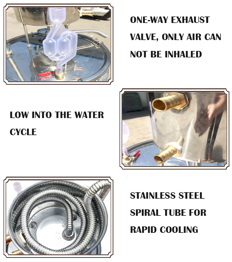 304 Stainless Steel Household Oil Hydrate Steam Distillation Equipment Machine