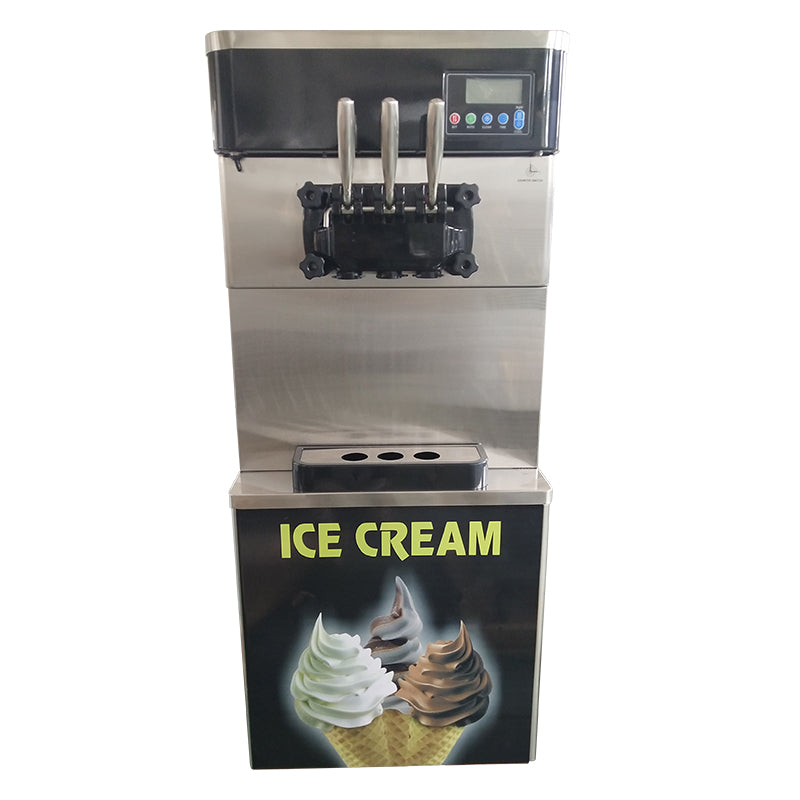 3 Flavor Commercial Soft Ice Cream Maker