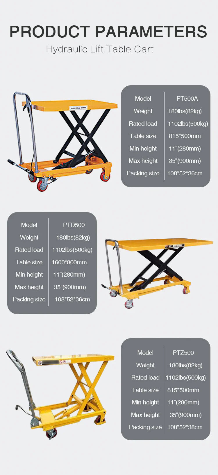 Hydraulic Manual Single Scissor Lift