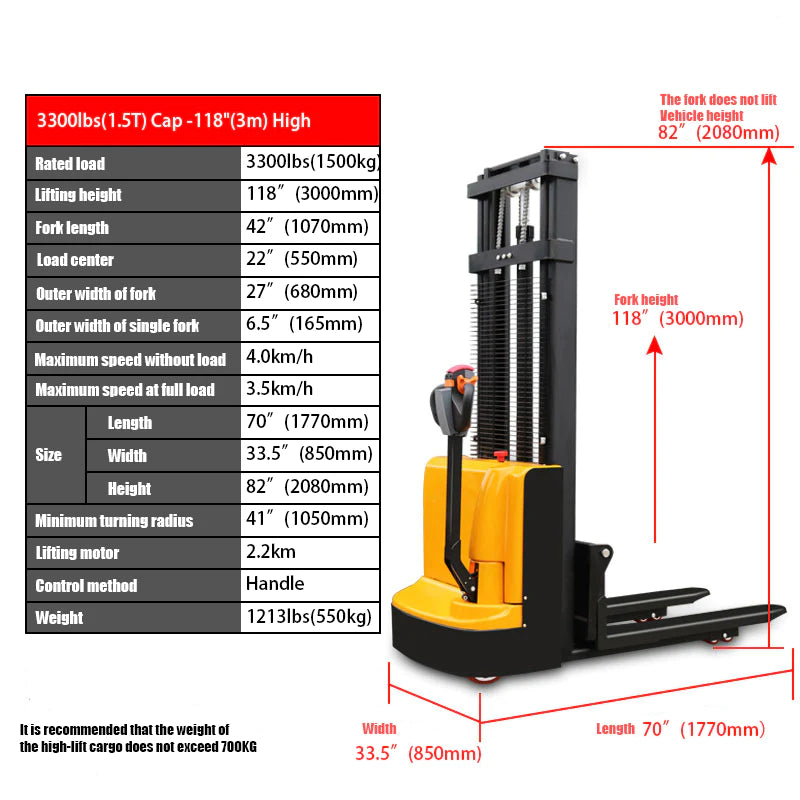 High Fully Powered-Electric Stacker