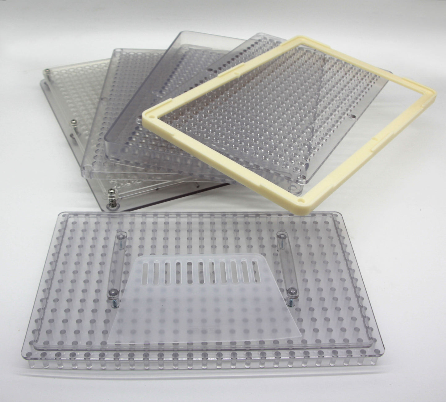 400 Holes Manual Transparent Plastic Capsule Filling Machine Size 00# 0# 5#