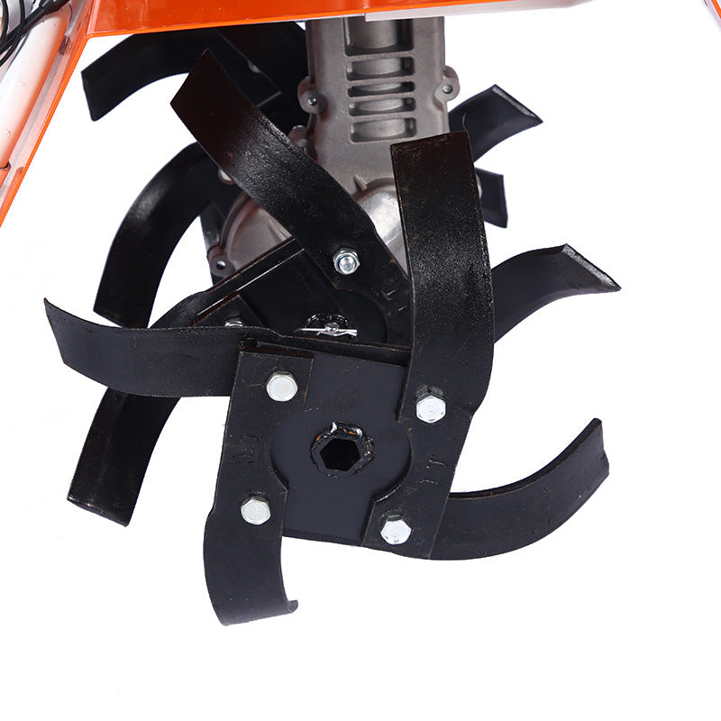 Hand Push Gasoline Power Tiller Machine