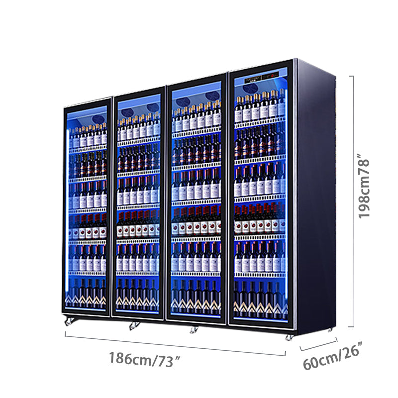 Defogging Glass Freezer Display Cabinet