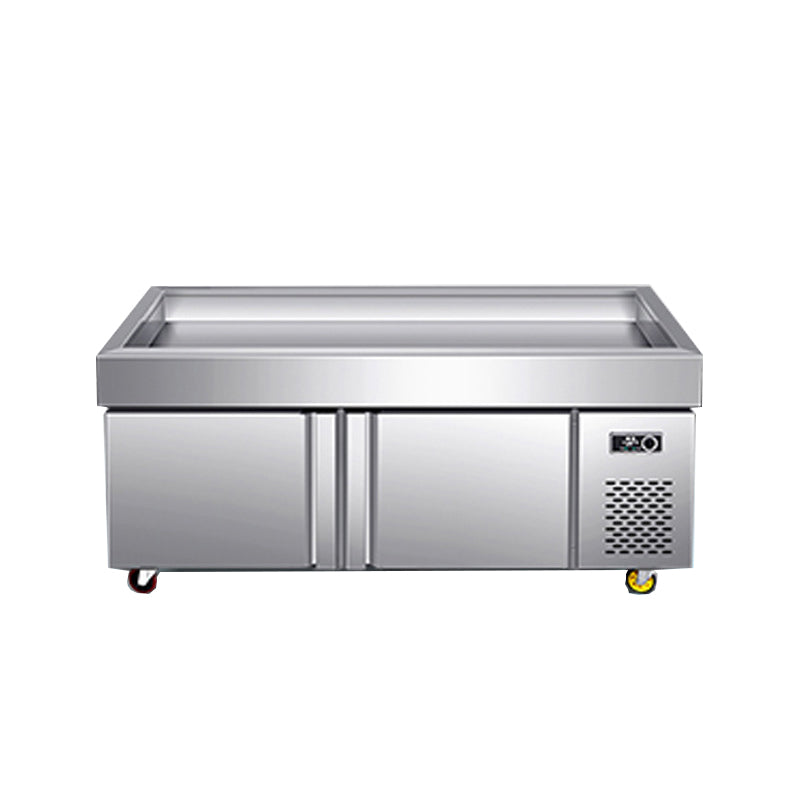 Stainless Steel Material And Defogging Glass Freezer Display Case