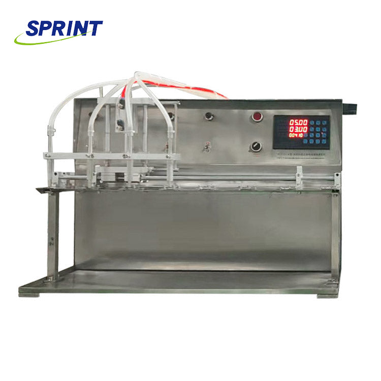 Df4 Semi-automatic 4 Nozzle 20-1000ml Nozzle Bag Filling Machine For Hand Sanitizer, Stand Up Pouch