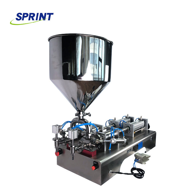 DFF6 2 Heads Pneumatic Paste and Hand Sanitizer Liquid Filling Machine