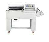 Semi-automatic shoelace shrink wrapping machine