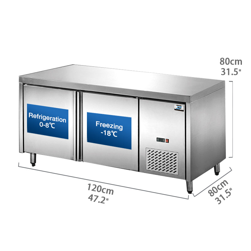 Commercial Stainless Steel Countertop Refrigerator