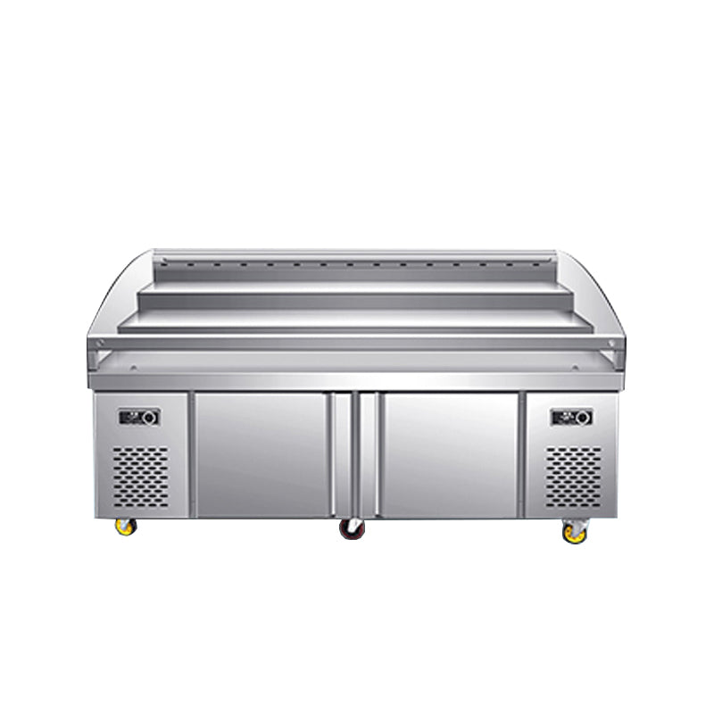 Three-layer Ladder Freezer Glass Sliding Door Type