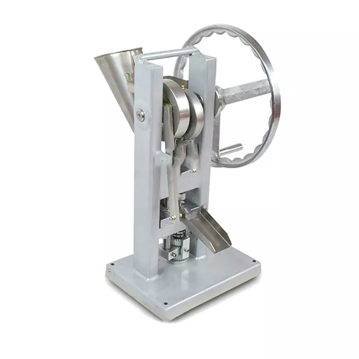 Manual powder tablet press