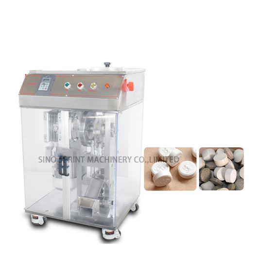 Characteristics of the DP-20C Stainless Steel Enclosed Small Powder Press Machine