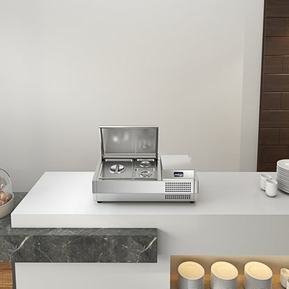 Pizza Salad Preparation Table