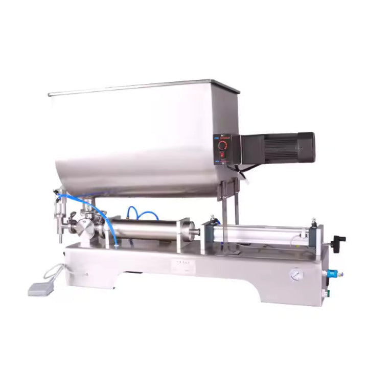 Peanut Butter Chili Sauce Nut Sauce Filling Machine Cream Bottle With Mixing Bucket