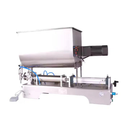 Peanut Butter Chili Sauce Nut Sauce Filling Machine Cream Bottle With Mixing Bucket