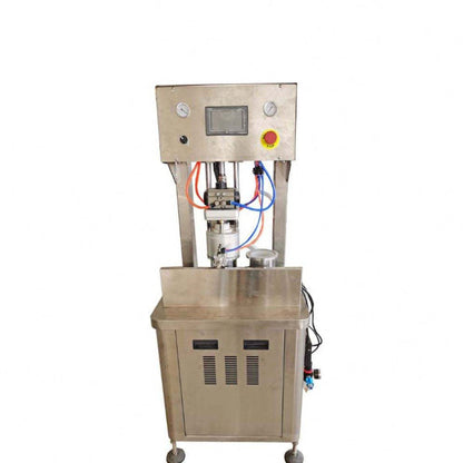 2 Head Glass Cans Vacuum Capping Machine