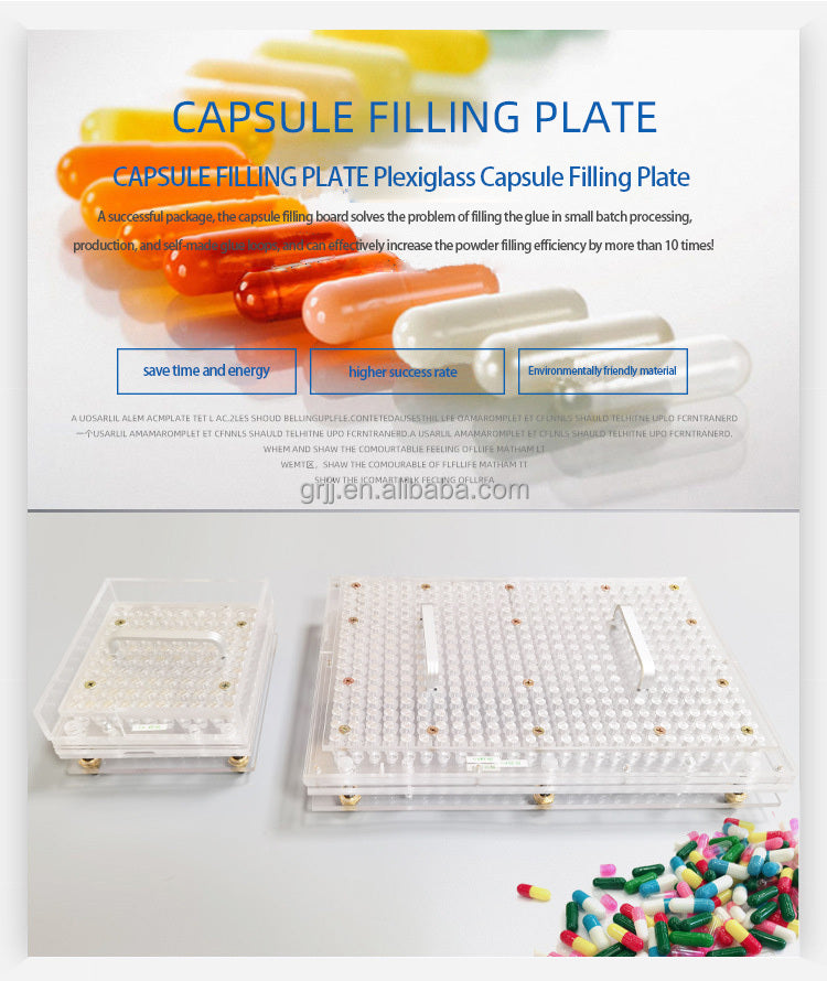 100 Hole Acrylic Capsule Filling Machine