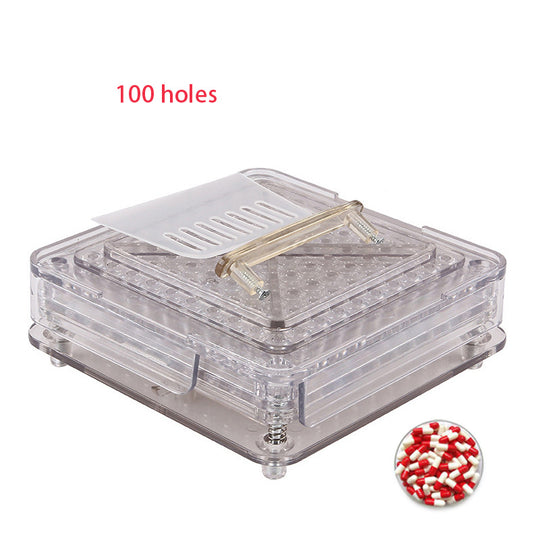 100 Hole Acrylic Capsule Filling Machine