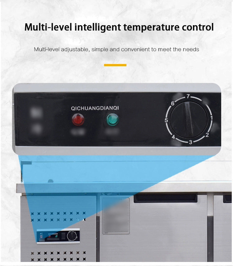 Commercial Direct Cooling Self-fetching Freezer Stainless Steel