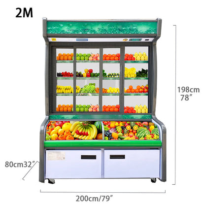 Display Freezer Commercial Refrigerator Vegetable And Fruit Preservation