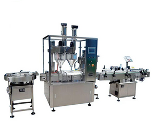 2 Head Full Automatic Powder Filling Machine Line For Bottled Powder Automatic Screw