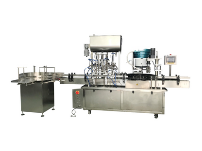 Automatic Four-nozzle Cosmetic Bottle Filling, Capping And Labeling Machine, Small Packaging Production Line
