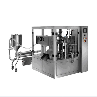 Liquid/paste Stand Up Pouch Filling And Sealing Machine