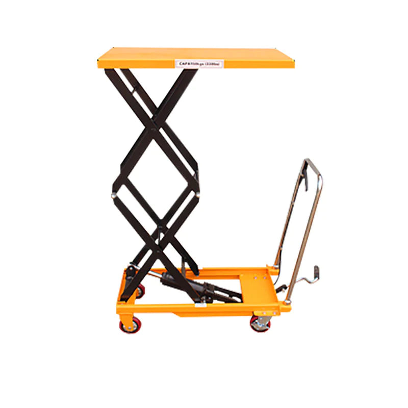 Single Scissor Lift Table Cart 28‘’ x 18‘’ Capacity 330 lb/220lb
