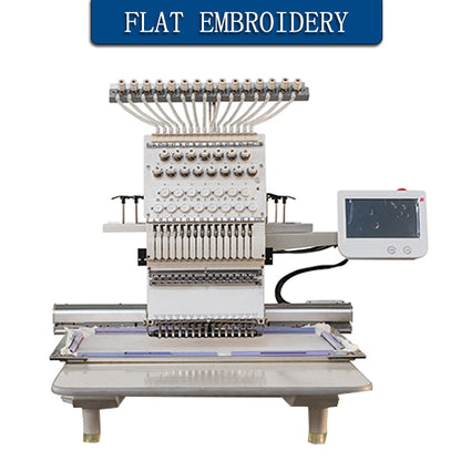 Single Head 12 Needles Embroidery Machine