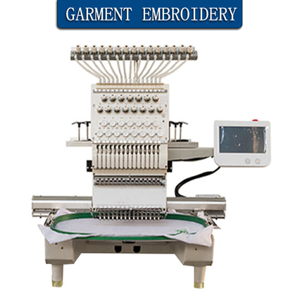 Single Head 12 Needles Embroidery Machine