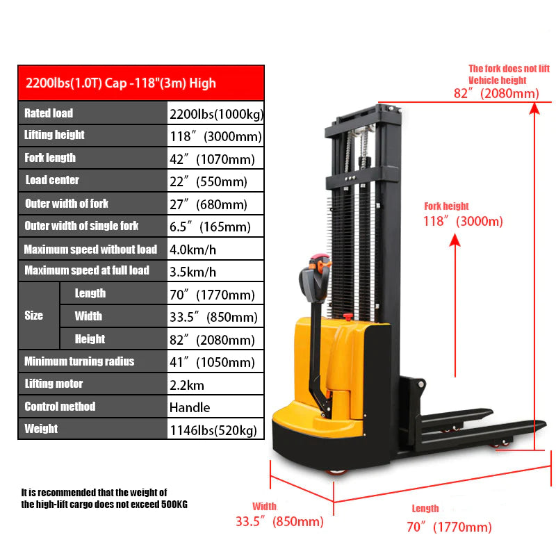 High Fully Powered-Electric Stacker