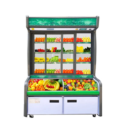 Display Freezer Commercial Refrigerator Vegetable And Fruit Preservation