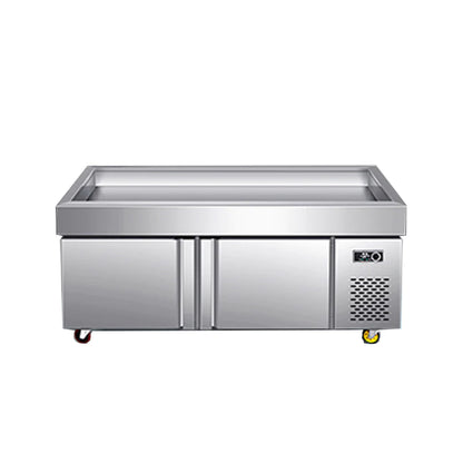 Commercial Direct Cooling Self-fetching Freezer Stainless Steel