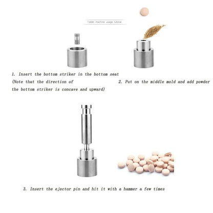 Hand Tablet Press Machine, Diy Homemade Milk Tablet Molding Machine
