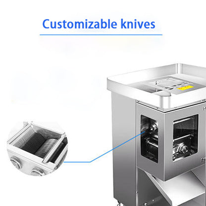 Commercial Stainless Steel Double Knife Meat Slicer