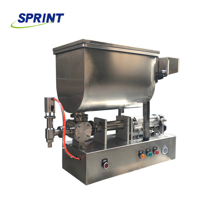 FF6B Peanut Butter Chili Sauce Nut Butter Filling Machine Cream Bottle Filling Machine With Mixing Bucket