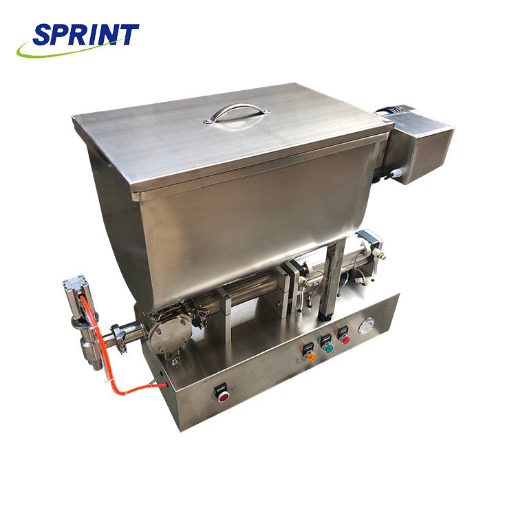 FF6B Peanut Butter Chili Sauce Nut Butter Filling Machine Cream Bottle Filling Machine With Mixing Bucket