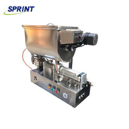 FF6B Peanut Butter Chili Sauce Nut Butter Filling Machine Cream Bottle Filling Machine With Mixing Bucket