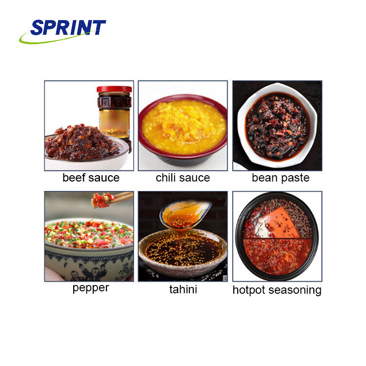 FF6B Peanut Butter Chili Sauce Nut Butter Filling Machine Cream Bottle Filling Machine With Mixing Bucket