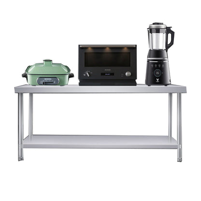 Stainless Steel Commercial Kitchen Double Worktop