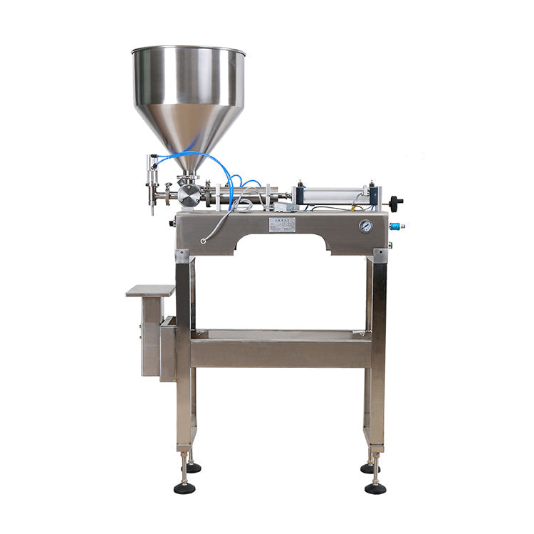 Semi-automatic Single Nozzle Pneumatic Paste Hand Sanitizer Filling Machine With Stainless Steel Bracket