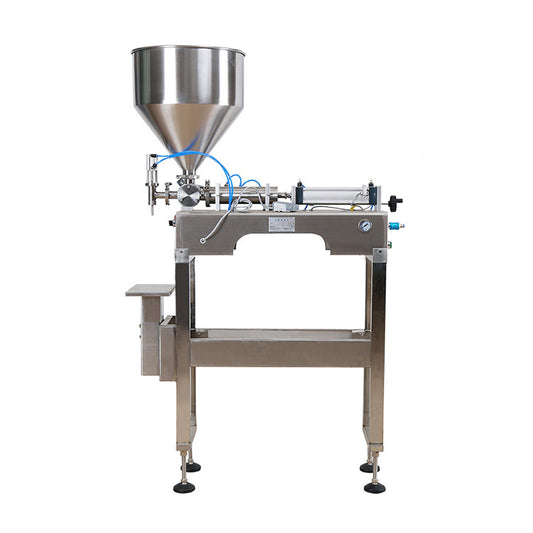 Semi-automatic Single Nozzle Pneumatic Paste Hand Sanitizer Filling Machine With Stainless Steel Bracket